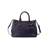 Prada Purple Vitello Daino Leather Medium Tote