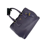 Prada Purple Vitello Daino Leather Medium Tote