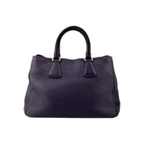 Prada Purple Vitello Daino Leather Medium Tote