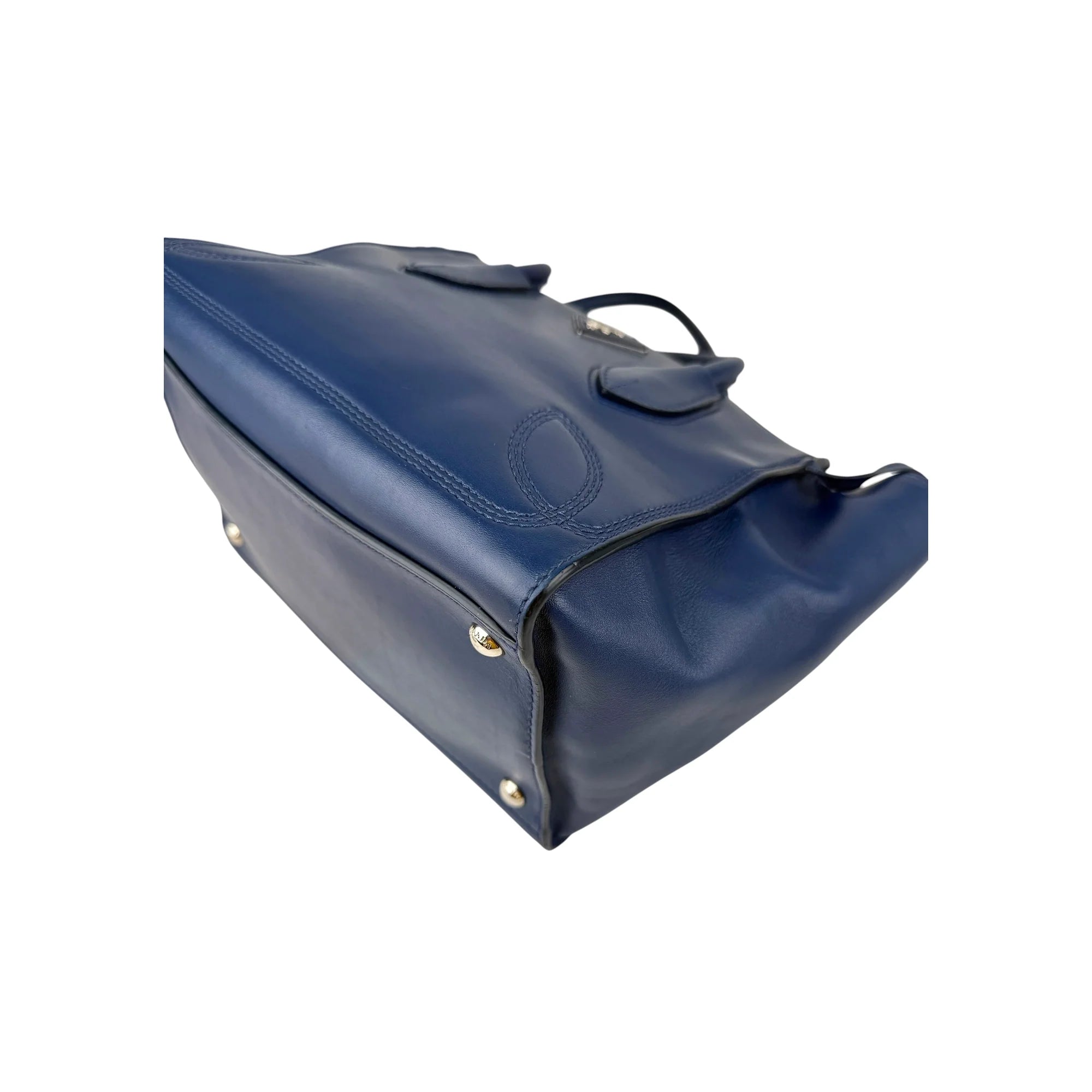 Prada Royal Blue Leather City Sport Handbag