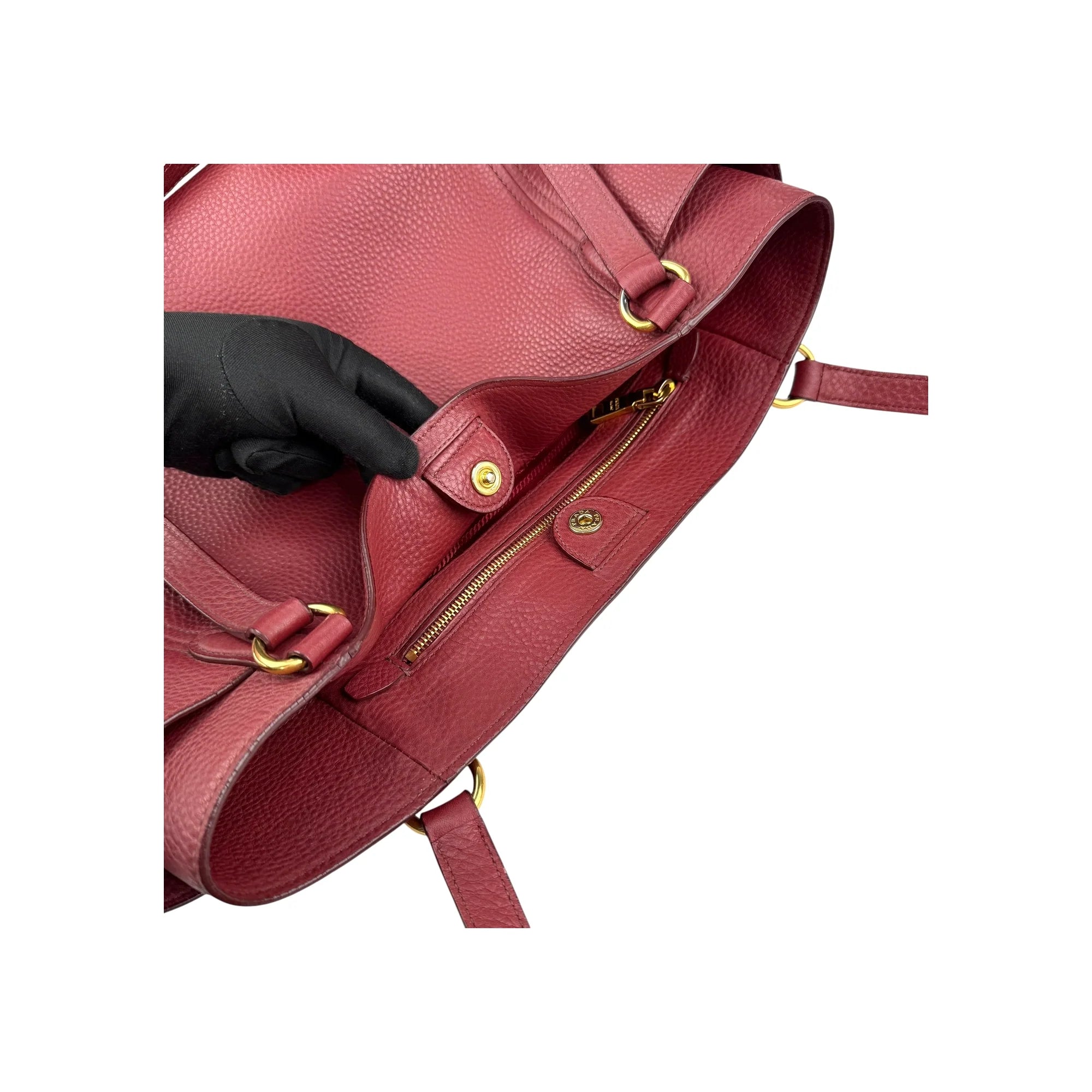 Prada Vitello Daino Shopping Tote