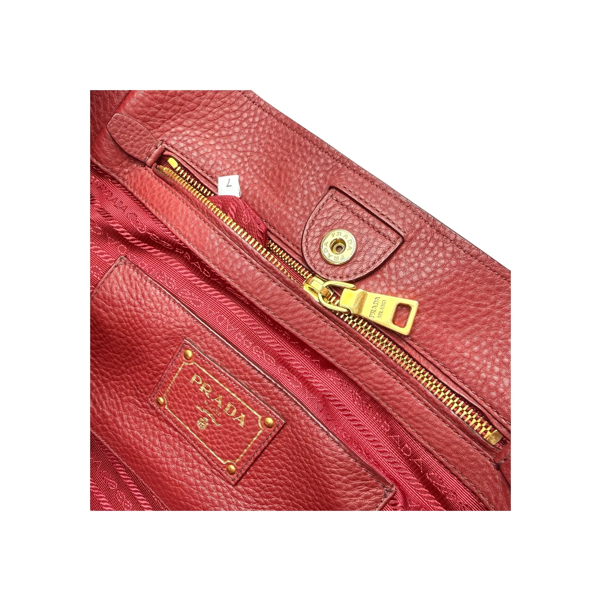 Prada Vitello Daino Shopping Tote