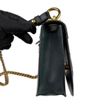 prada pionniere city green leather crossbody bag right