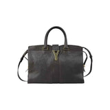 Saint Laurent Grey Calfskin Leather Cabas Chyc Bag