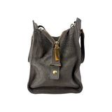 Saint Laurent Grey Calfskin Leather Cabas Chyc Bag