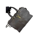 Saint Laurent Grey Calfskin Leather Cabas Chyc Bag