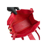 Saint Laurent Tote Downtown Cabas Satchel in Red, Calfskin Leather