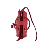 Saint Laurent Tote Downtown Cabas Satchel in Red, Calfskin Leather