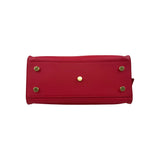 Saint Laurent Tote Downtown Cabas Satchel in Red, Calfskin Leather