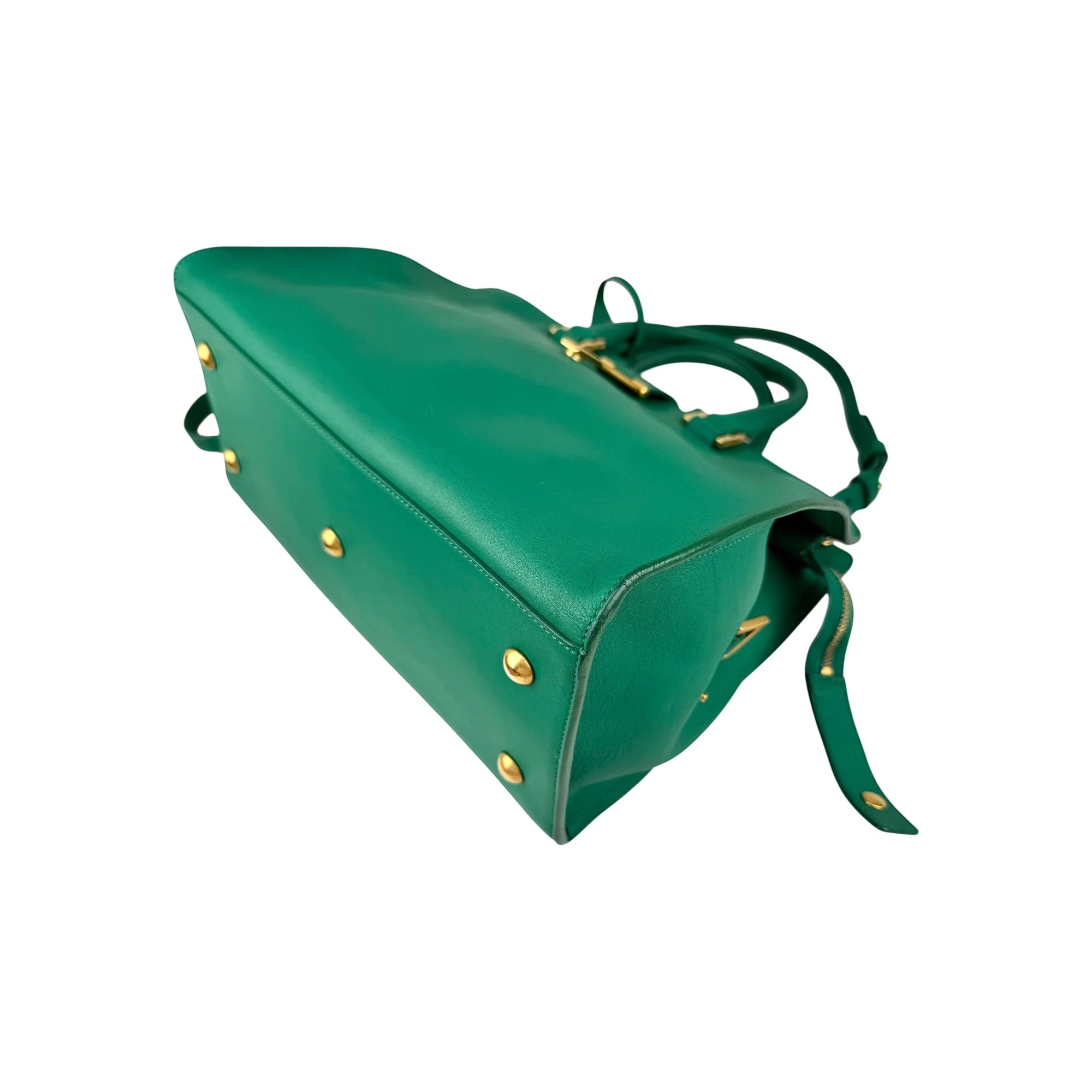 Saint Laurent Y Chyc Cabas Green Tote Bag