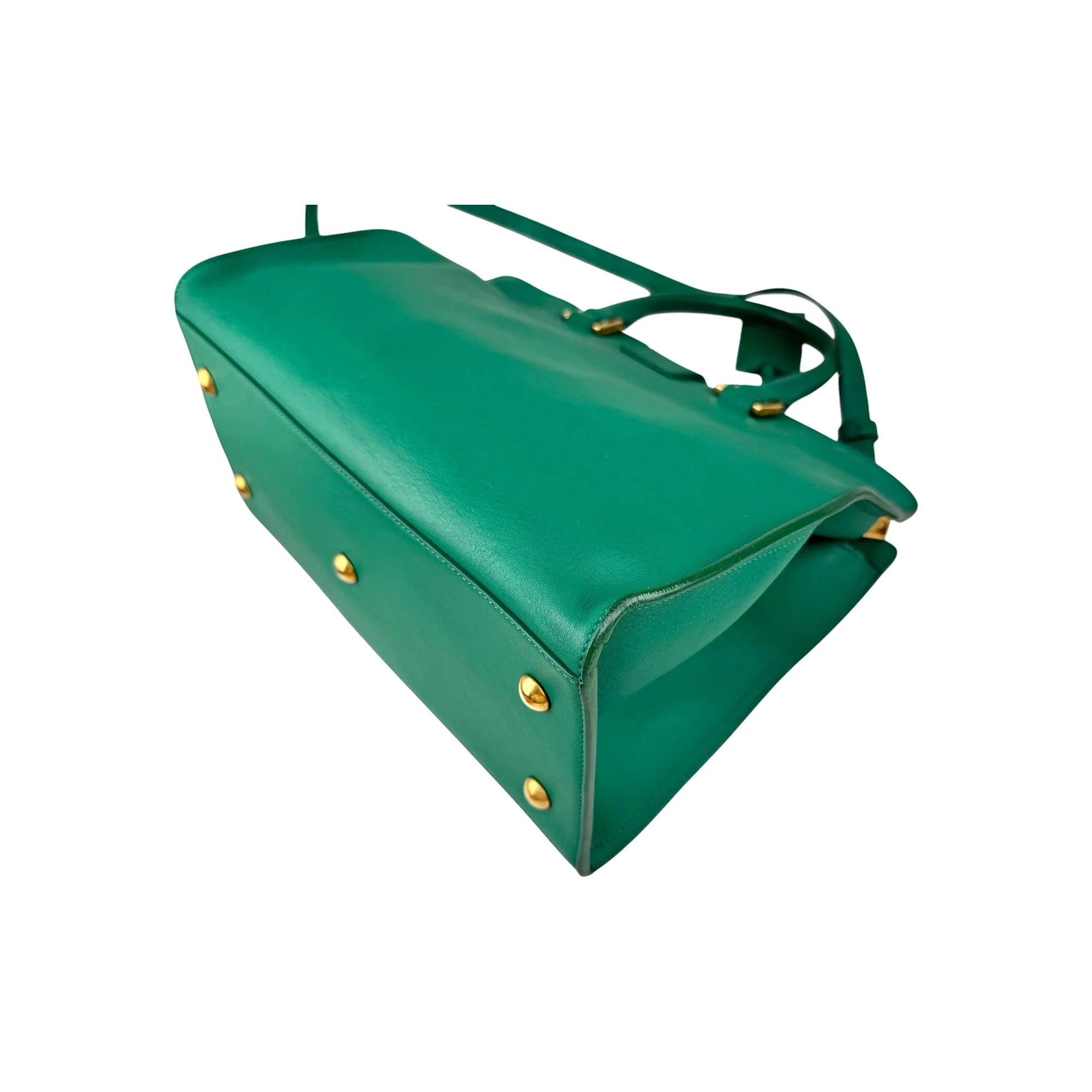 Saint Laurent Y Chyc Cabas Green Tote Bag