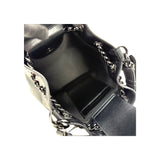 Salvatore Ferragamo Calfskin Bow Bucket Bag Black