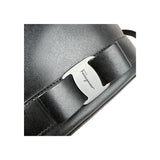 Salvatore Ferragamo Calfskin Bow Bucket Bag Black