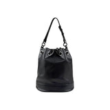 Salvatore Ferragamo Calfskin Bow Bucket Bag Black