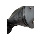 Salvatore Ferragamo Calfskin Bow Bucket Bag Black