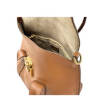 Salvatore Ferragamo Camel Leather Satchel