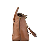 Salvatore Ferragamo Camel Leather Satchel