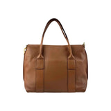 Salvatore Ferragamo Camel Leather Satchel