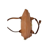 Salvatore Ferragamo Camel Leather Satchel