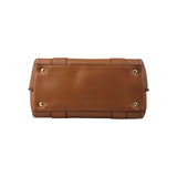 Salvatore Ferragamo Camel Leather Satchel