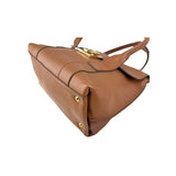 Salvatore Ferragamo Camel Leather Satchel