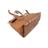 Salvatore Ferragamo Camel Leather Satchel