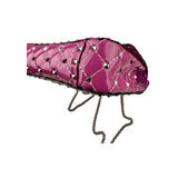 Valentino Pink Quilted Patent Leather Rockstud Spike Chain Shoulder Bag