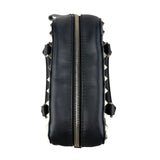 valentino black leather rockstud crossbody bag top