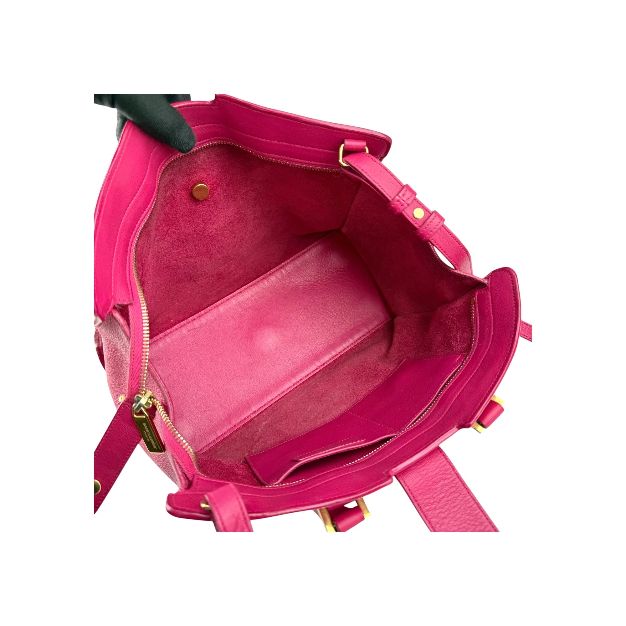 Yves Saint Laurent Pink Leather Small Cabas ChYc Bag