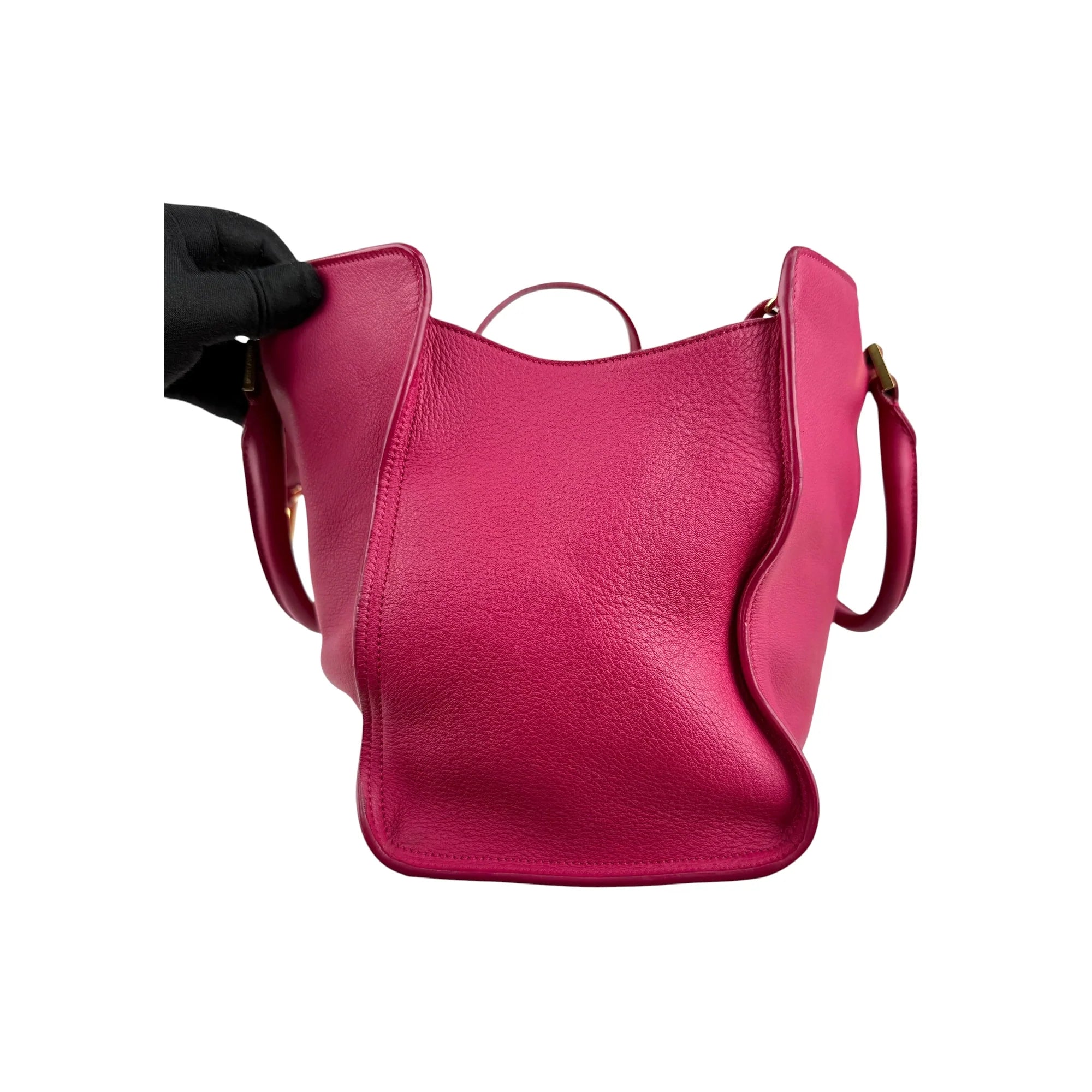 Yves Saint Laurent Pink Leather Small Cabas ChYc Bag