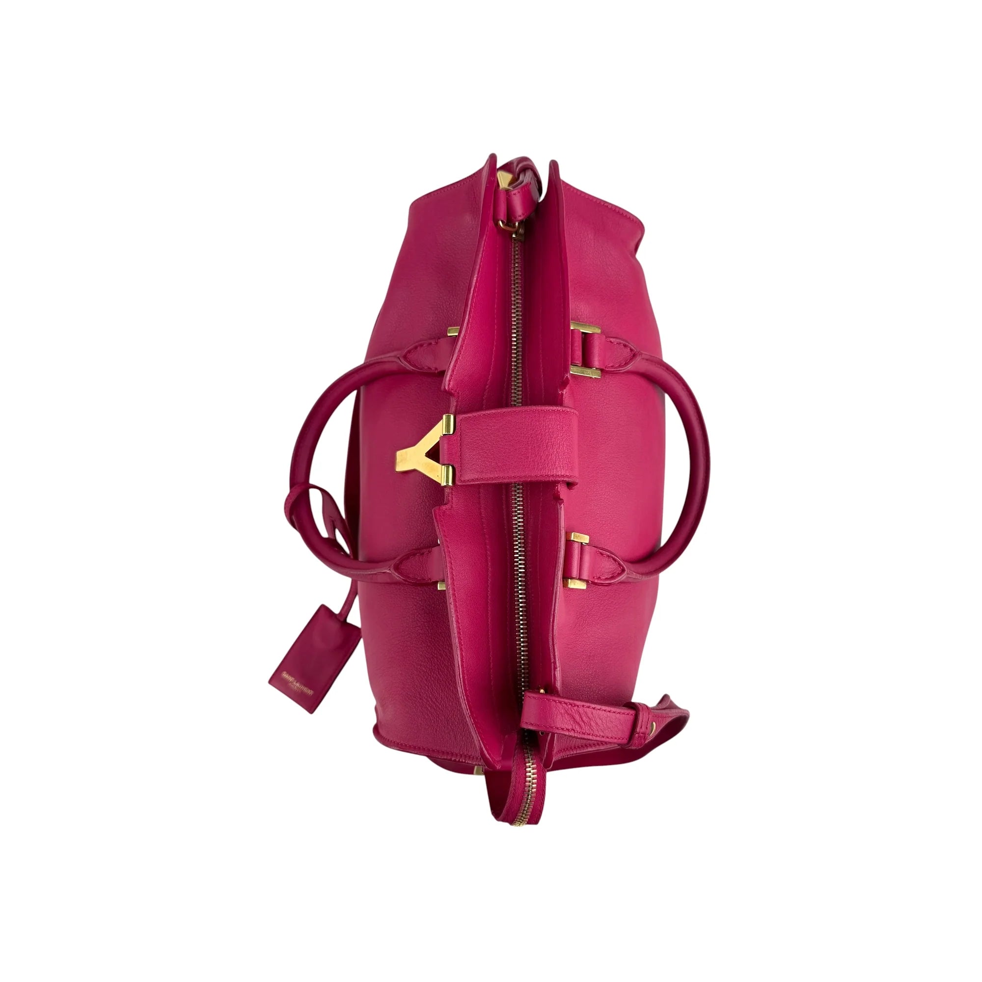 Yves Saint Laurent Pink Leather Small Cabas ChYc Bag