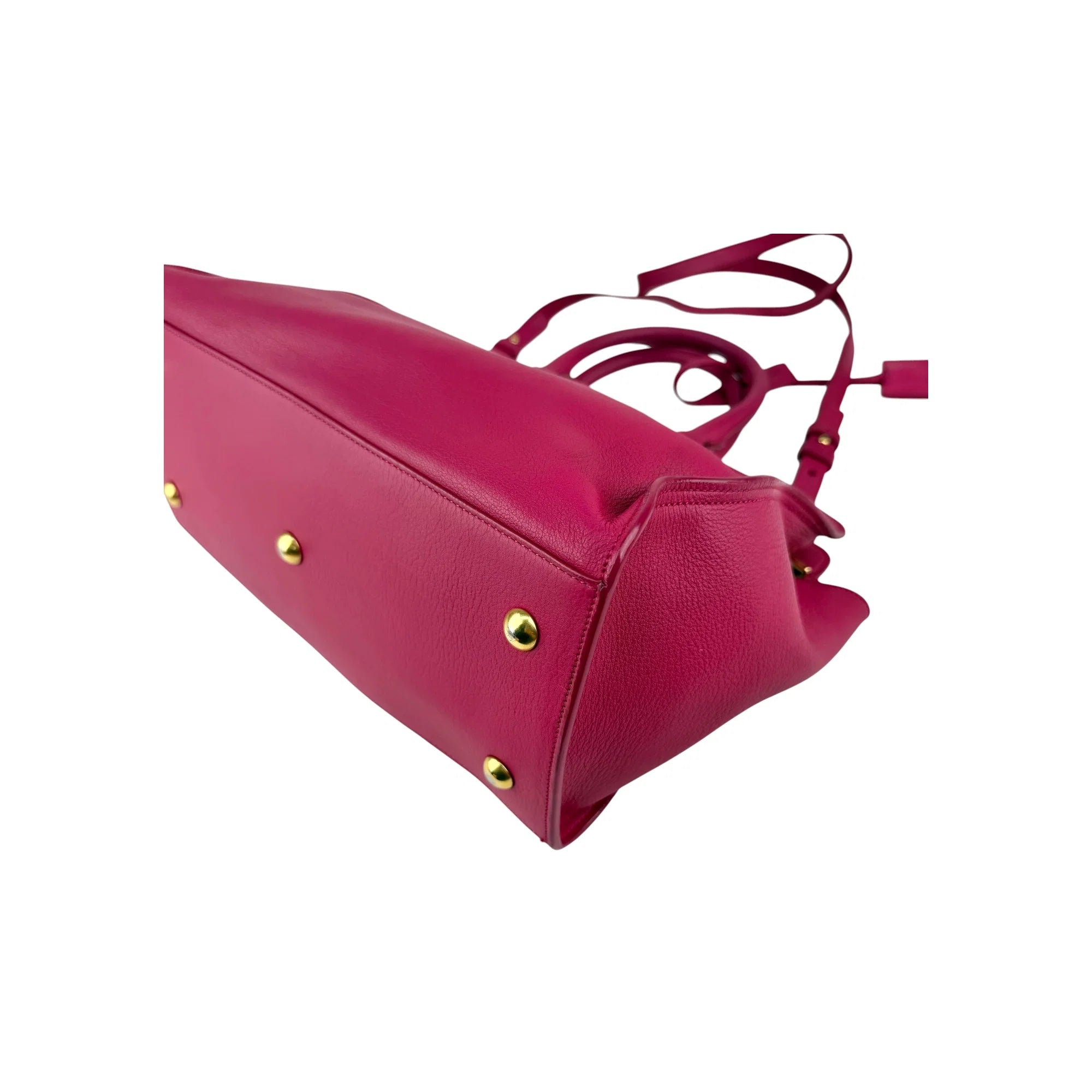 Yves Saint Laurent Pink Leather Small Cabas ChYc Bag